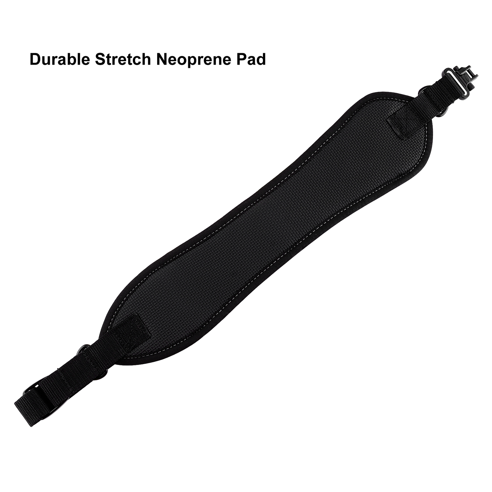 Black 2 Point Gun Sling with Skin Neoprene Fabric Backing Adjustable Length