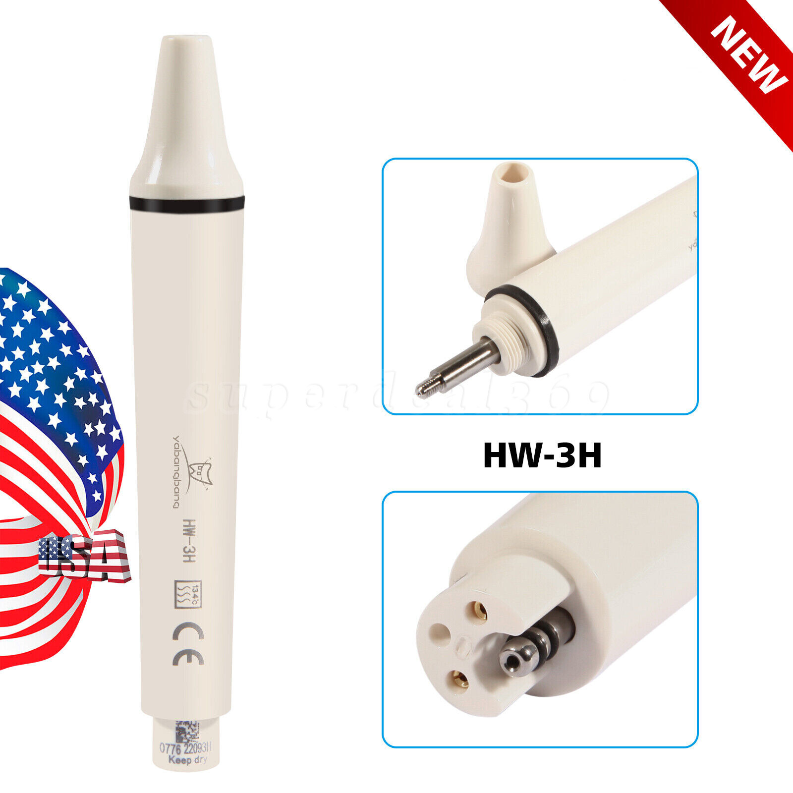 Dental Ultrasonic Piezo Scaler Handpiece LED/Tip Fit EMS/Cavitron/DTE/SATELEC ns