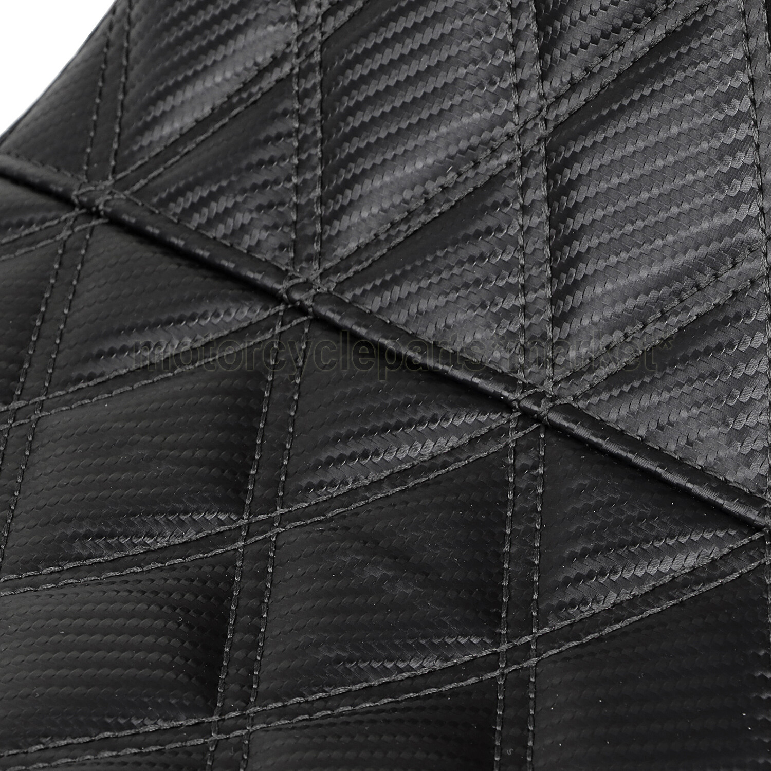 Step-Up Lattice Stitch Seat For Harley 2008-2023 Electra Road Street Glide Black