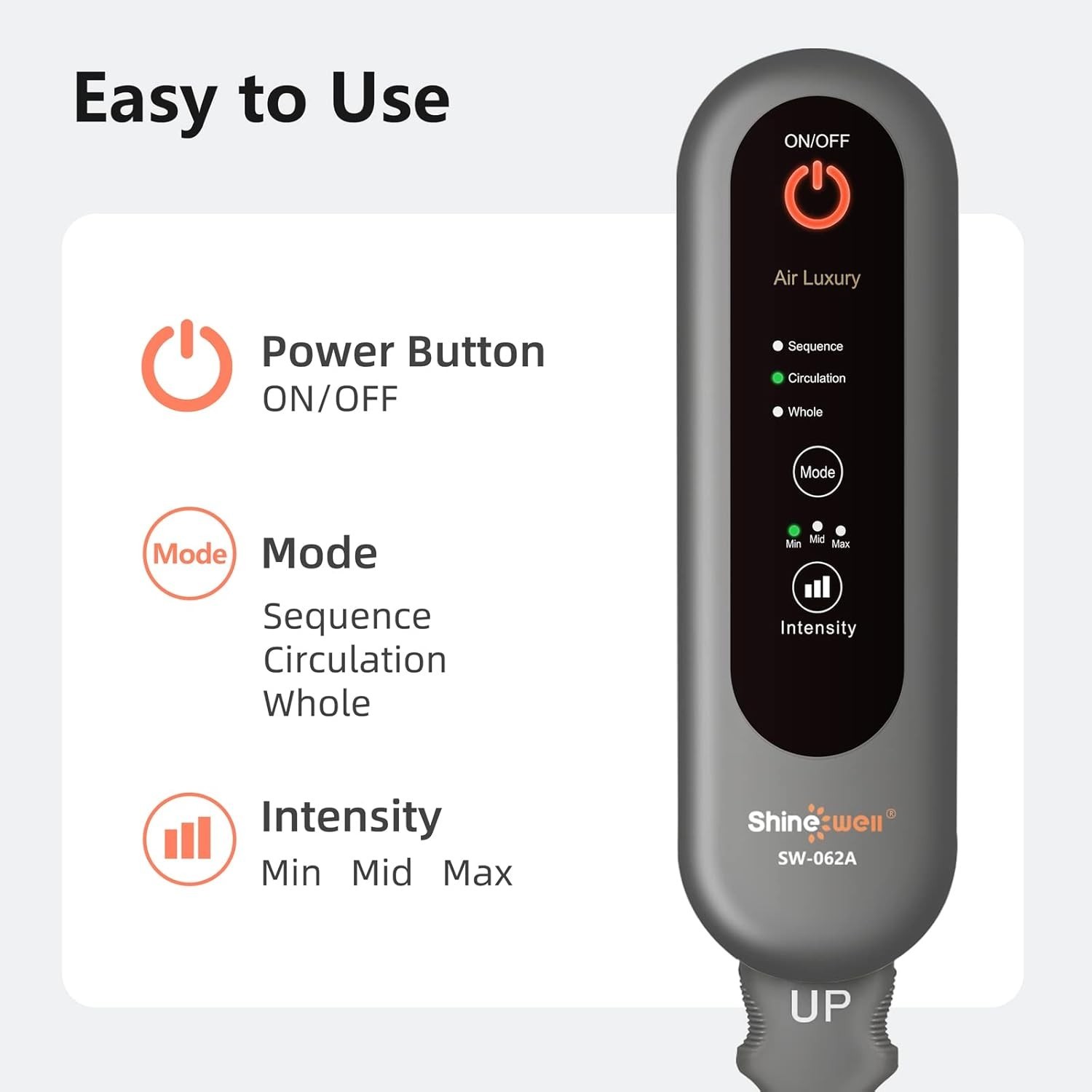 Air Compression Leg Massager for Circulation/Pain Relief, One Size Limited offer