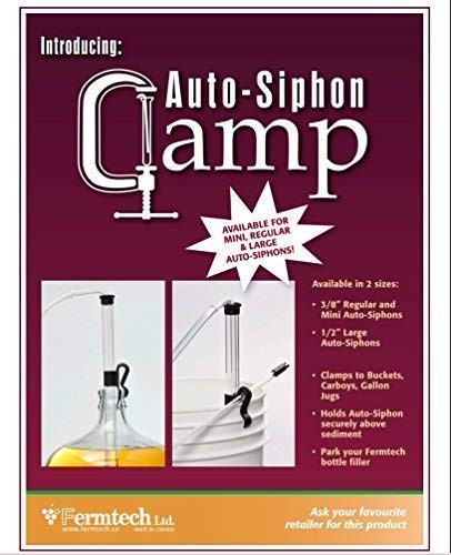 Fermtech Regular Deluxe Siphon Homebrew Kit, Auto-Siphon #9515, Clear