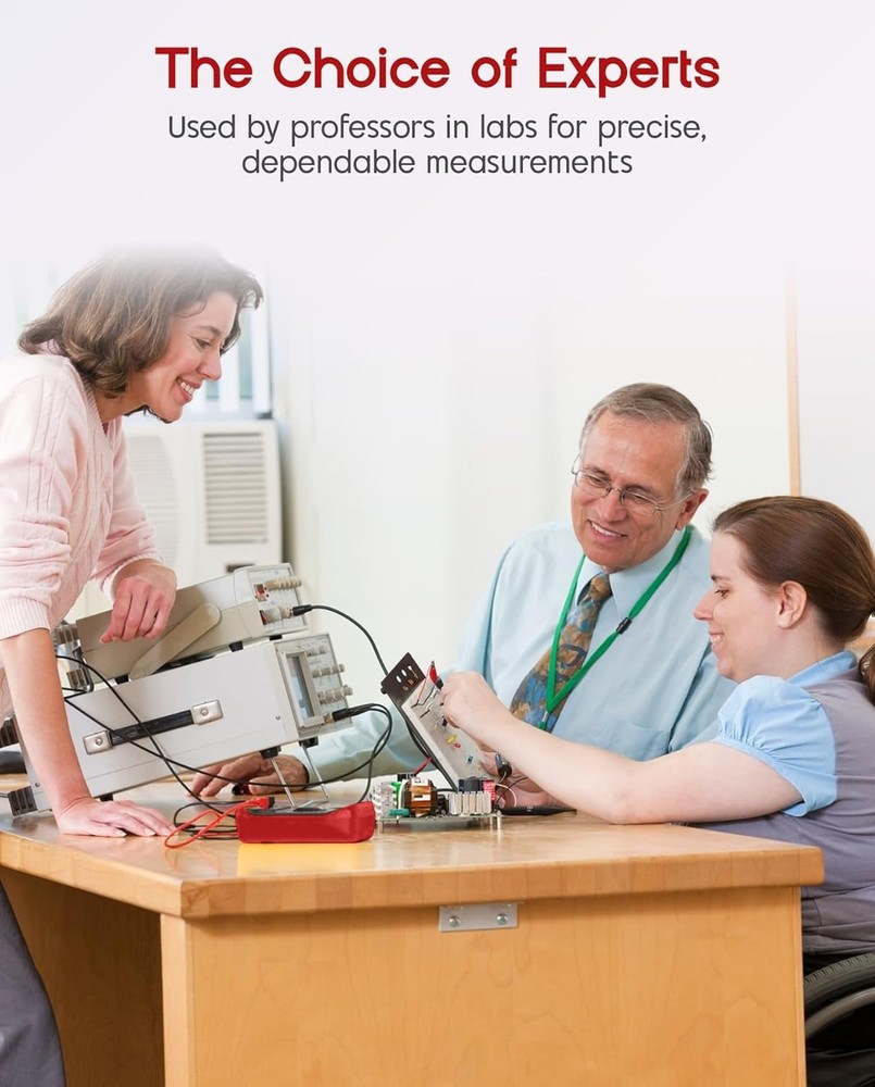 Digital Multimeter,Voltmeter Ammeter Ohmmeter with Test Leads Backlight Display