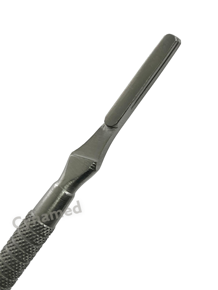 Scalpel Handle NO. 4 Premium Round Pattern with Knurled Grip - German Stainless