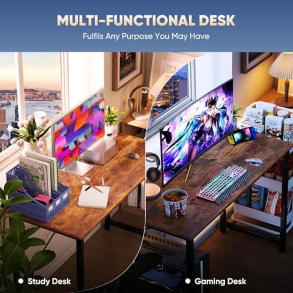 40 Inch Small Computer Office Desk Modern Simple Style Writing Study