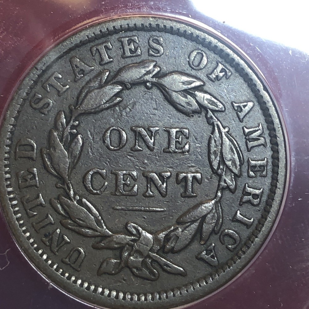 1838 large cent N.1 ANACS VF20
