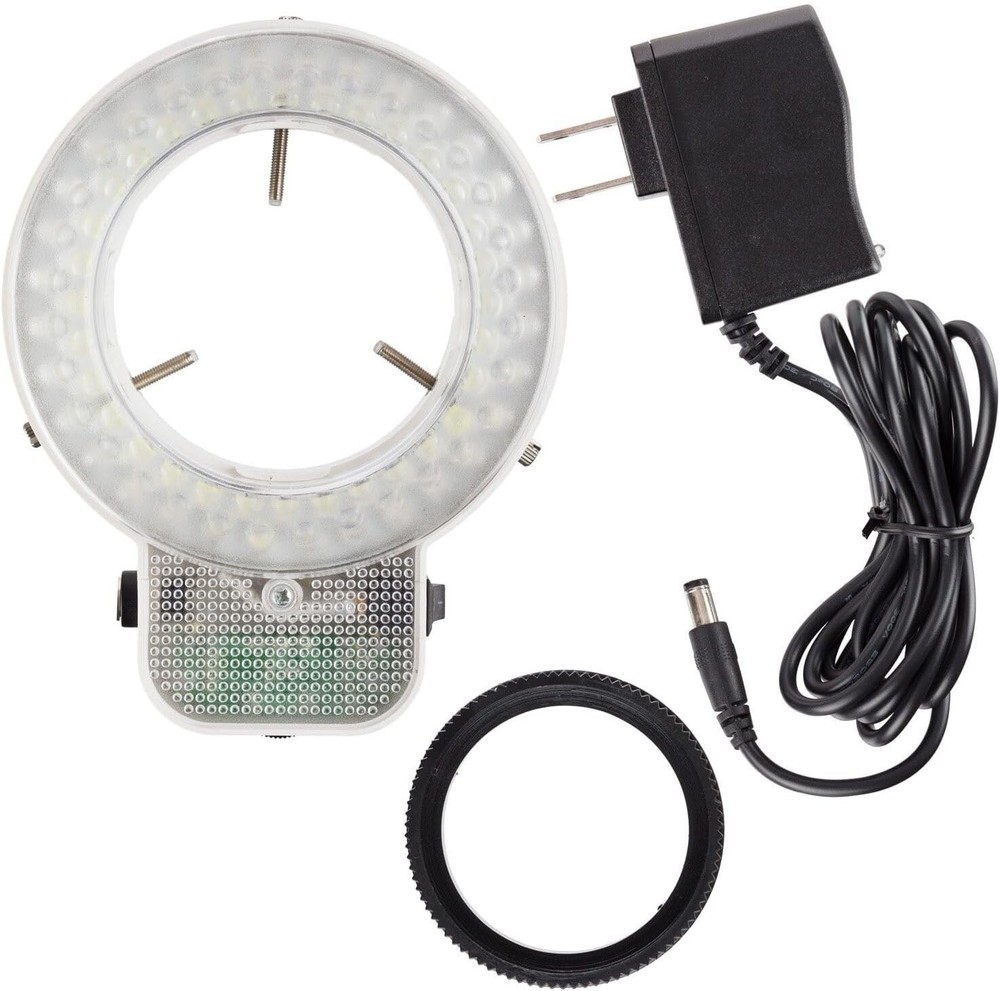 AmScope LED-64S 64-LED Microscope Ring Light with Dimmer