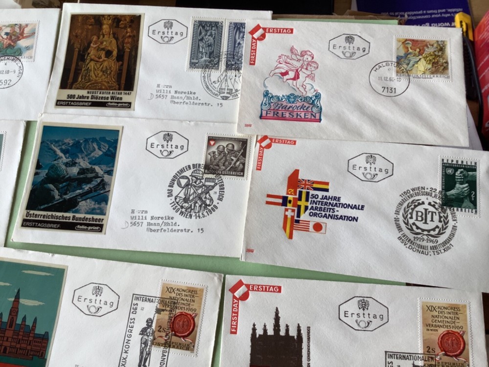 Austria postal covers 16 items Ref A2297