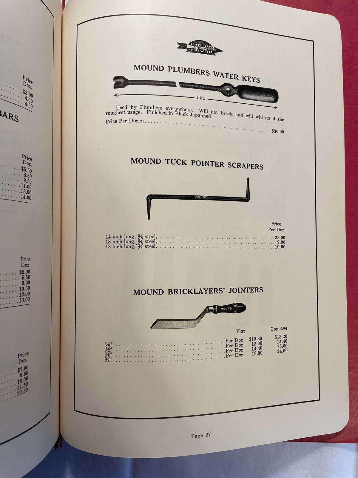 Mounds Tool Company 1940 General Catalog No. 10 St. Louis