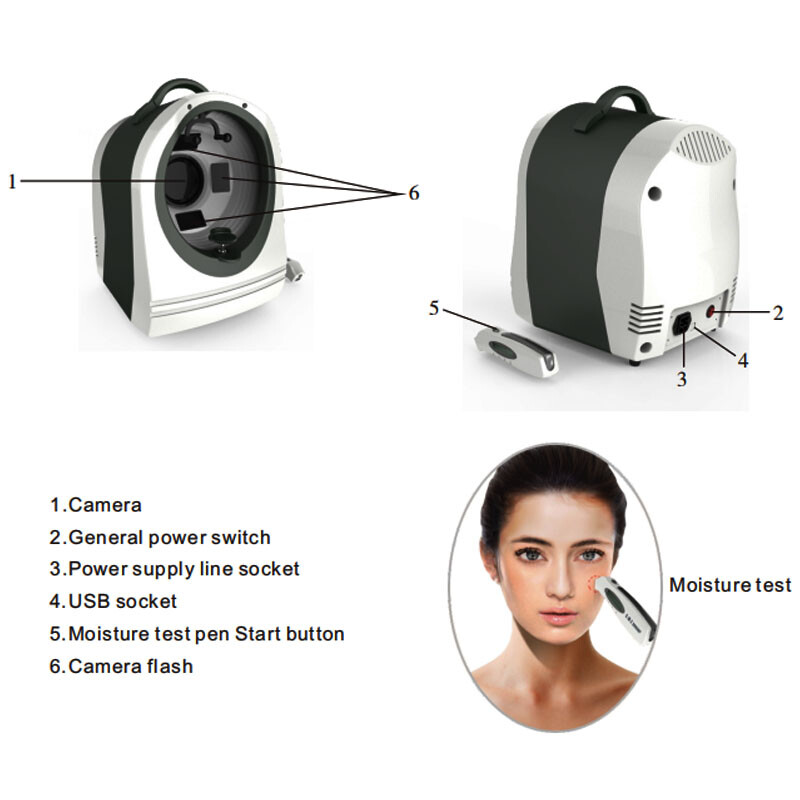 Portable Skin Analyzer Face Analysis Machine Skin Analysis Machine