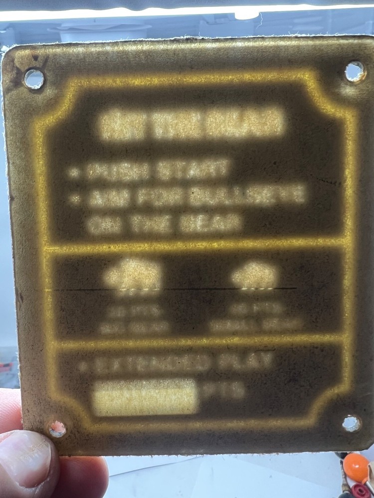 NOS Atari HIT THE BEAR how to play plexi