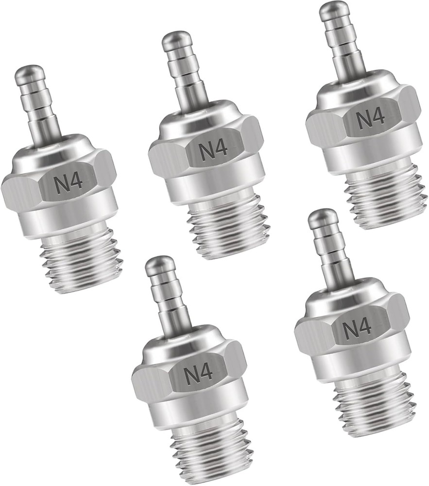 Long Lasting N4 Hot Glow Plug 5 Pack for Nitro Engines