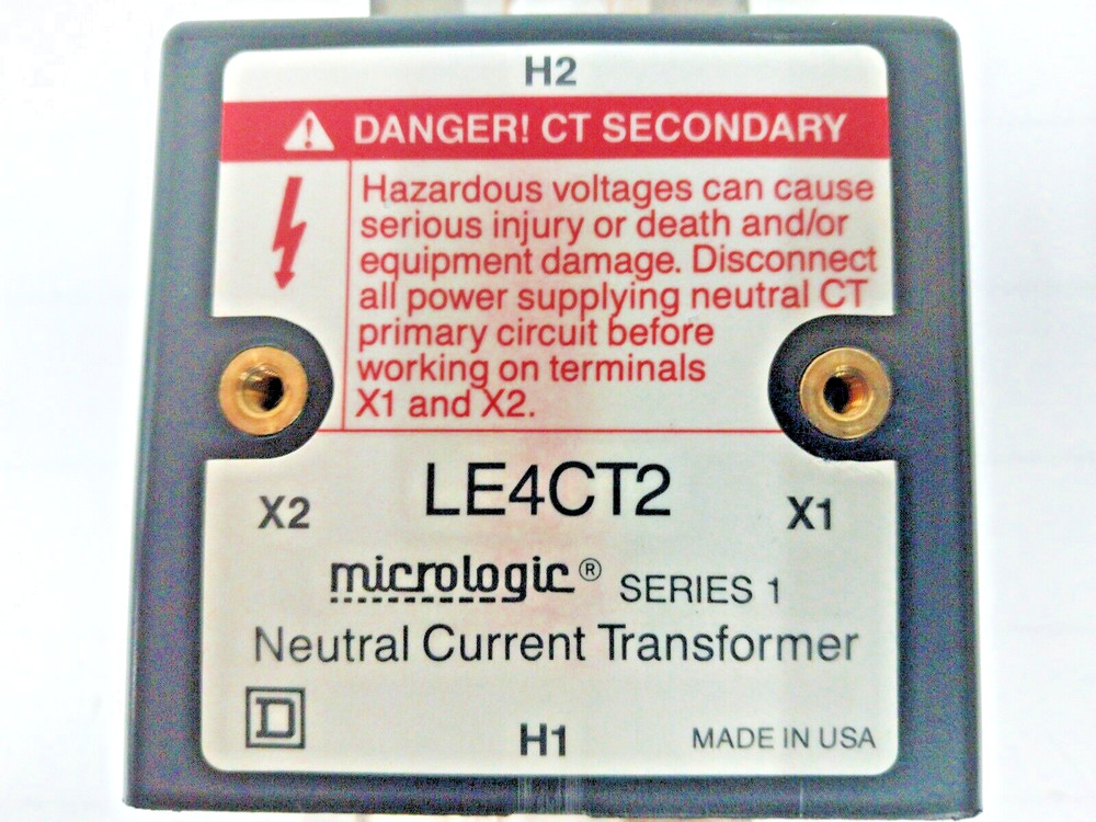 Square D Micrologic 400 Amp Neutral Current Transformer Series 1 LE4CT2
