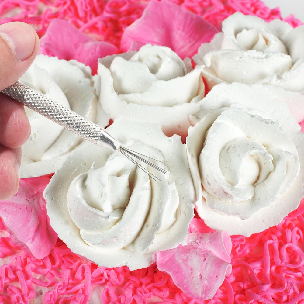 2Pack Clay Needle Tools, Wire Feather Texture Tool for Ceramic Polymer Pottery C