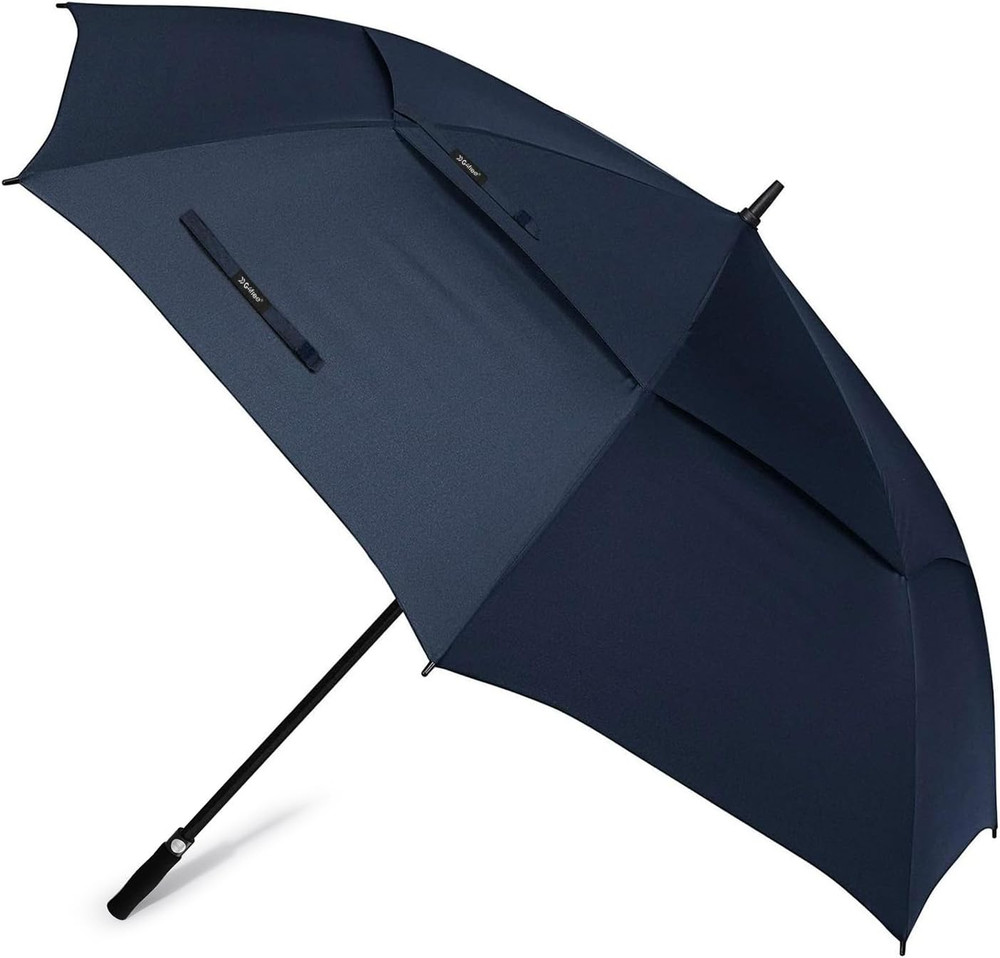 72 Inch Huge Large Oversize Golf Umbrella Automatic Open Double Canopy Vented Wi
