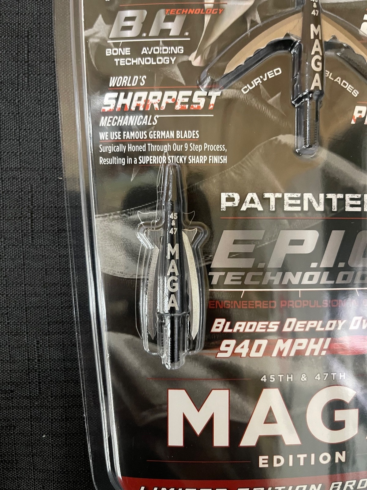 Beast Broadheads Special Edition MAGA 2 Blade 100gr 2.3" 3 Pack BRAND NEW