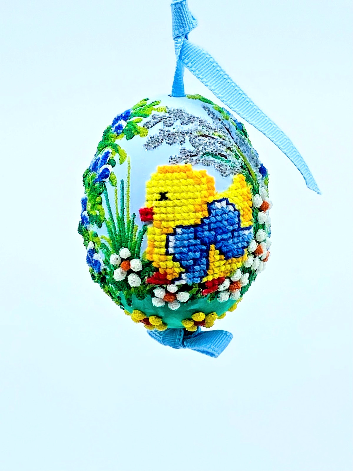 Easter Egg Ornament: Peter's Seasons GMBH; Butterfly in Spring Garden