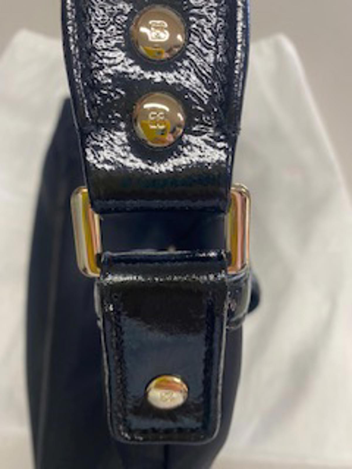 Kate Spade Black Handbag with Gold Turn Lock