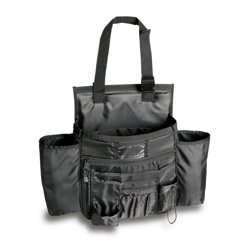 NEW UNCLE MIKE'S EQUIPMENT SIDE ARMOR PATROL CAR SEAT ORGANIZER BAG 53561 BLACK
