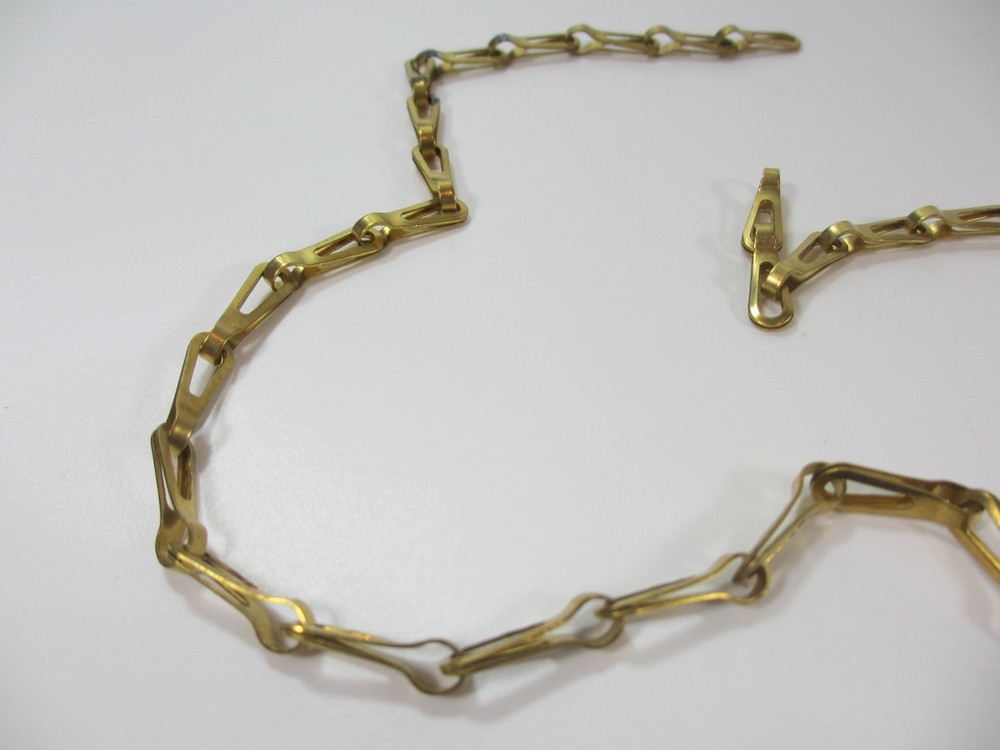 Original Vintage Brass Lighting Chain Hanger Loop Cistern Plug Light Pull 56cm