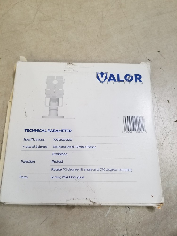 Valor Paytech VL100 Square Plate for Stand