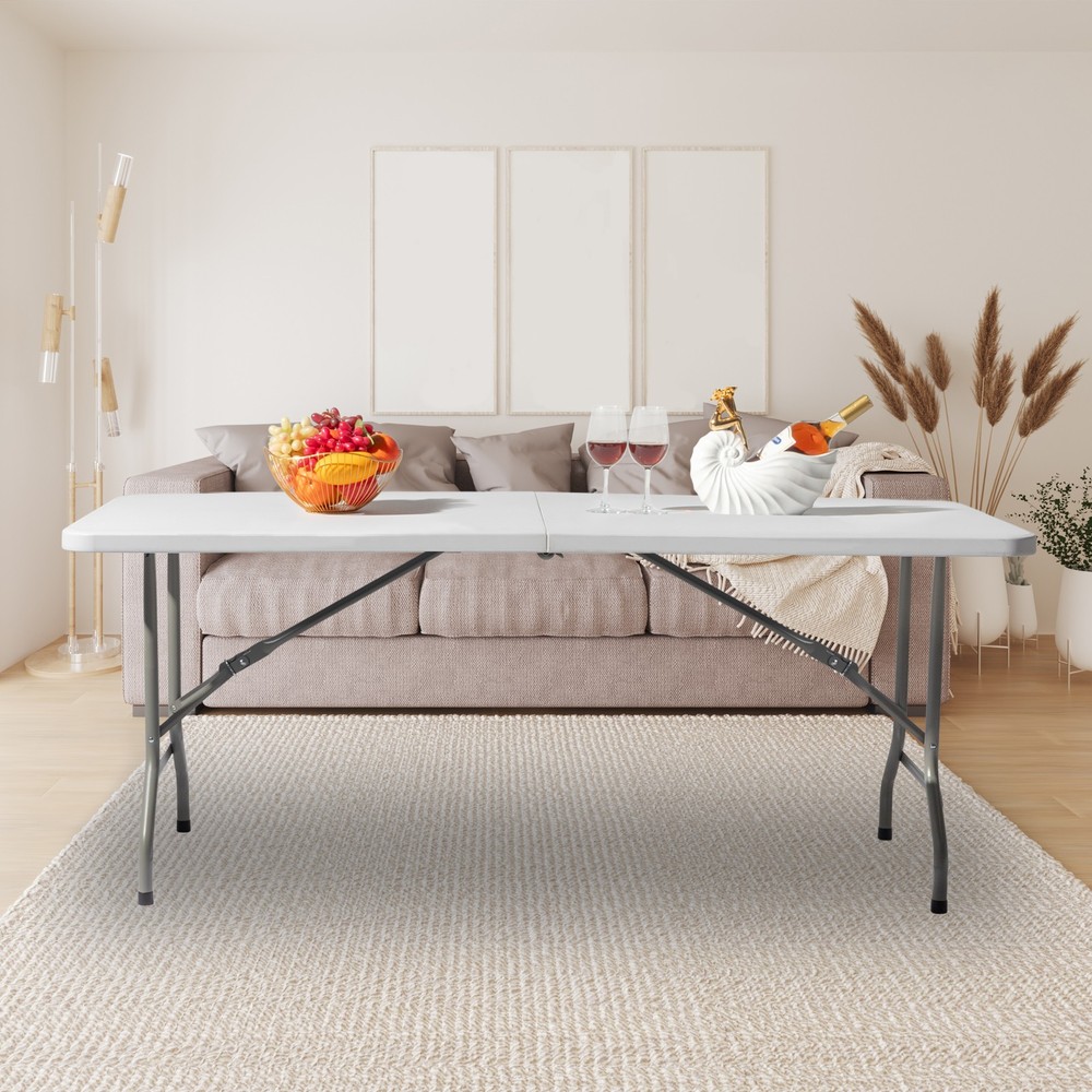6FT Outdoor Courtyard Foldable Long Table,in stock