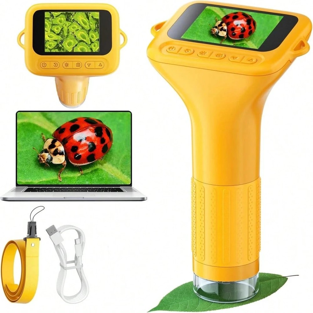 Portable Digital Microscope Gift Set 2MP 2'' IPS Screen