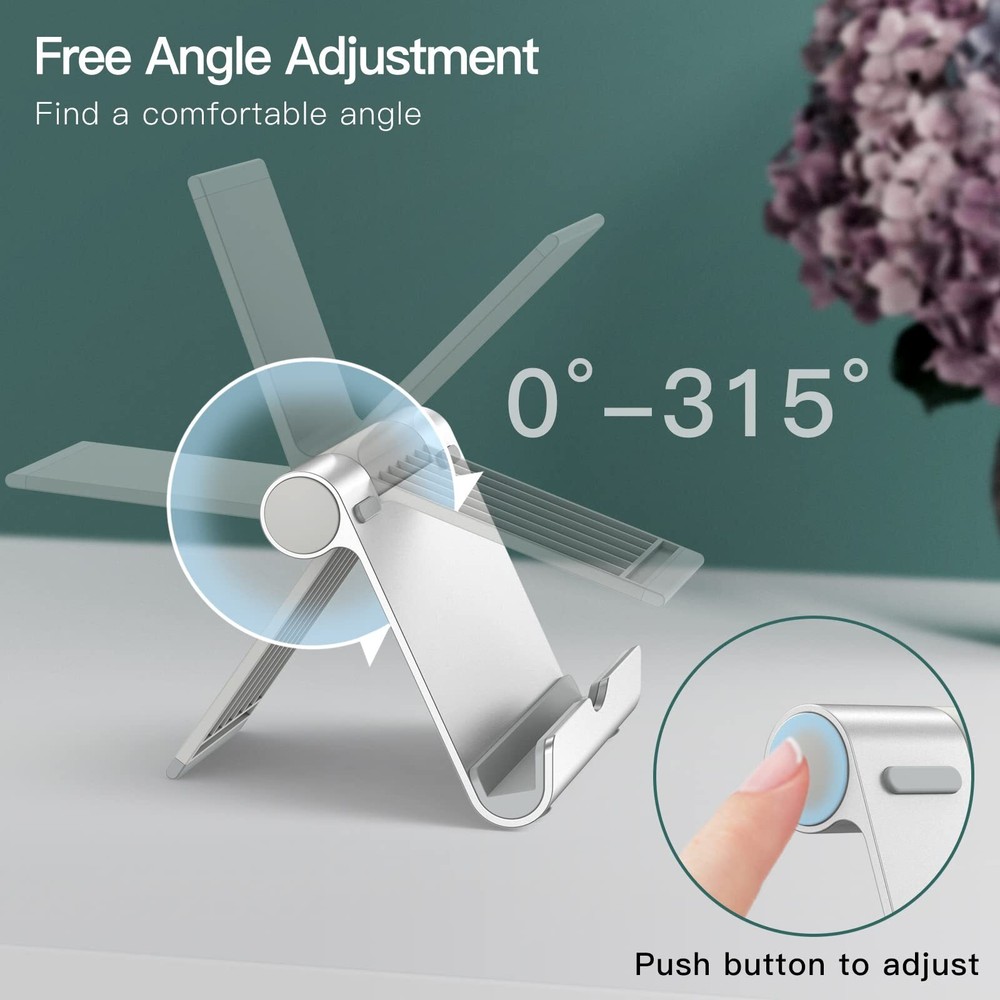 Tablet Stand Adjustable, Tablet Holder for 4 - 13 Inch Tablet