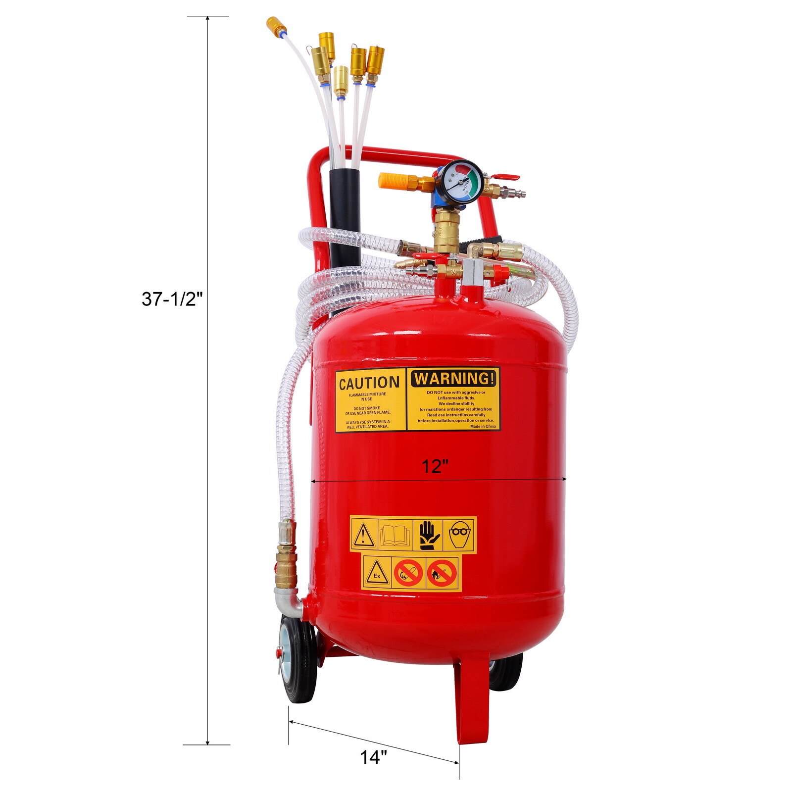 6 Gallon Air Pneumatic Fluid Evacuator Oil Extractor Drain Tank Portable 24L