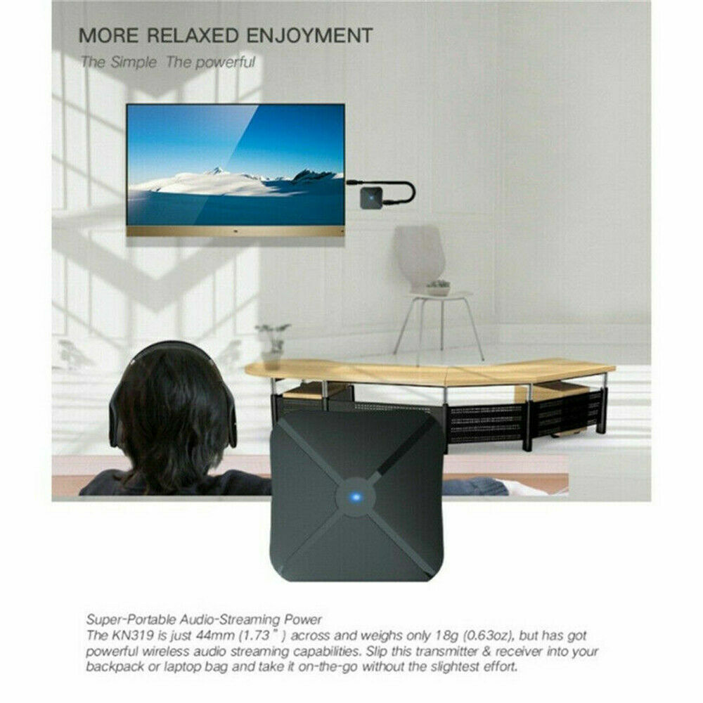 2in1 Bluetooth Transmitter Receiver Wireless Adapter TV Home Stereo Audio LOT