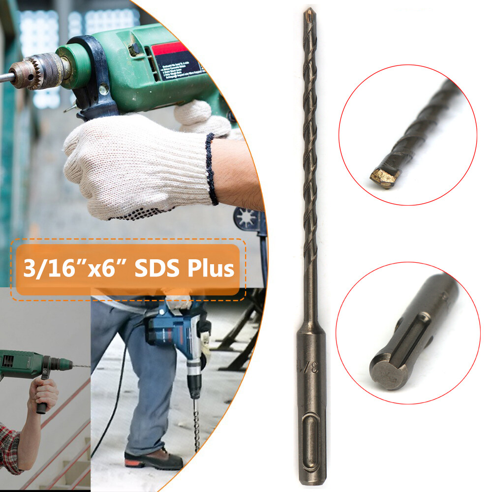 Drillforce 30PCS 1/2" X6" Rotary Hammer Drill SDS+ Masonry Concrete Drill Bits