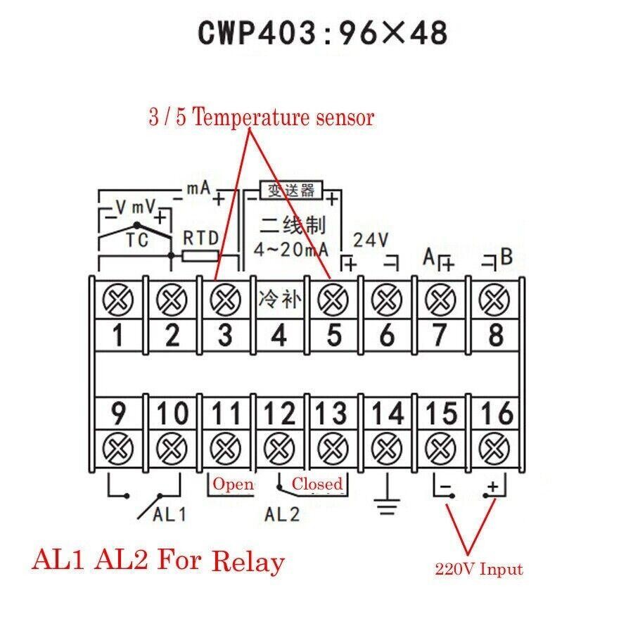 0~1000℃ Online Non-contact Infrared Temperature Controller Sensor + Display Unit