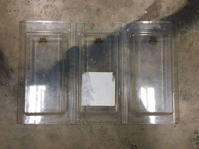 Used Front Plastic Display Panel for Route Master brand Triple Vends