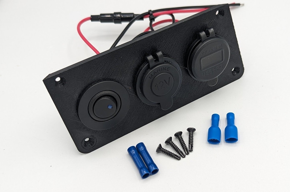 Sequoia rear cargo 12 volt accessory panel (2008-2021)