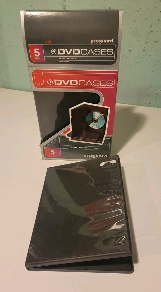 Proguard 5pack DVD Cases Black