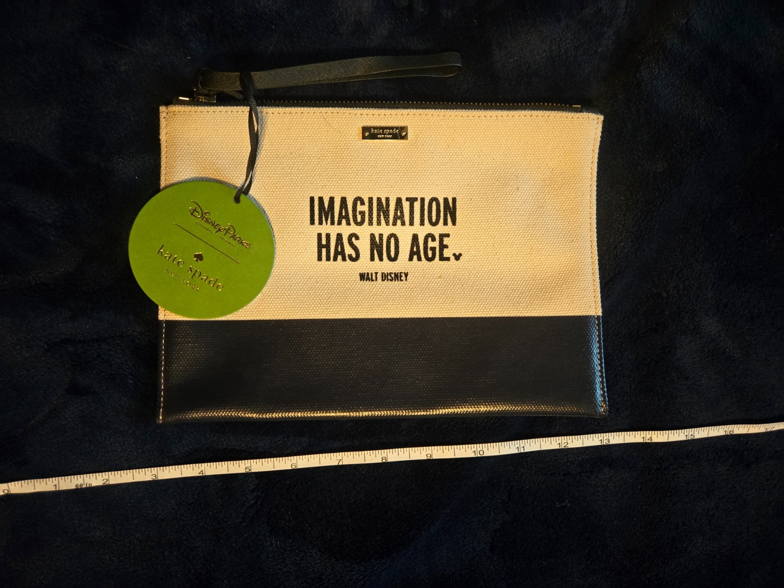 Disney Kate Spade ''Imagination Has No Age'' Walt Disney Canvas Clutch