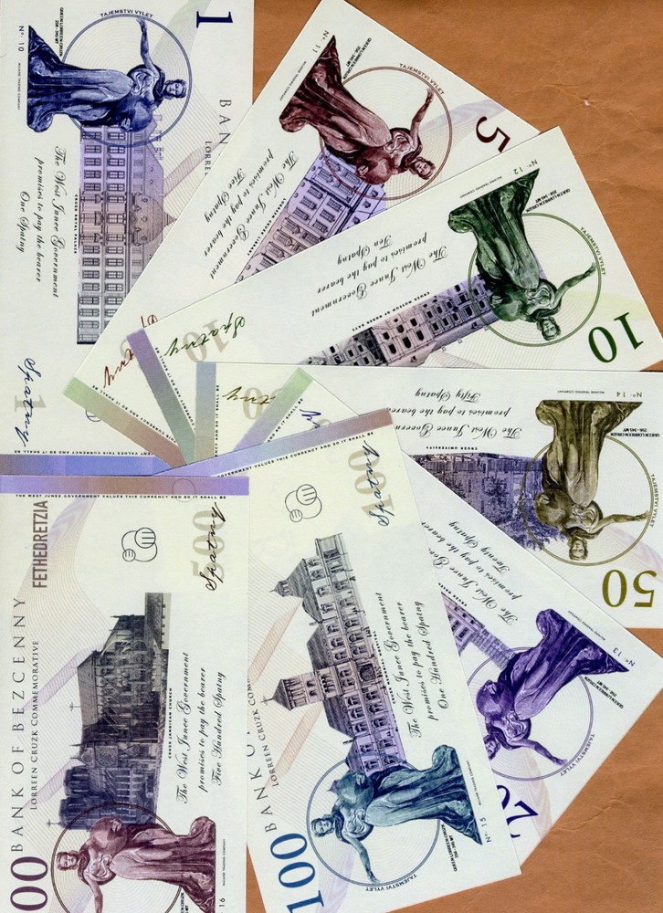 SET, West Junee, 2014, 7 banknotes, Private Limited Issue, UNC