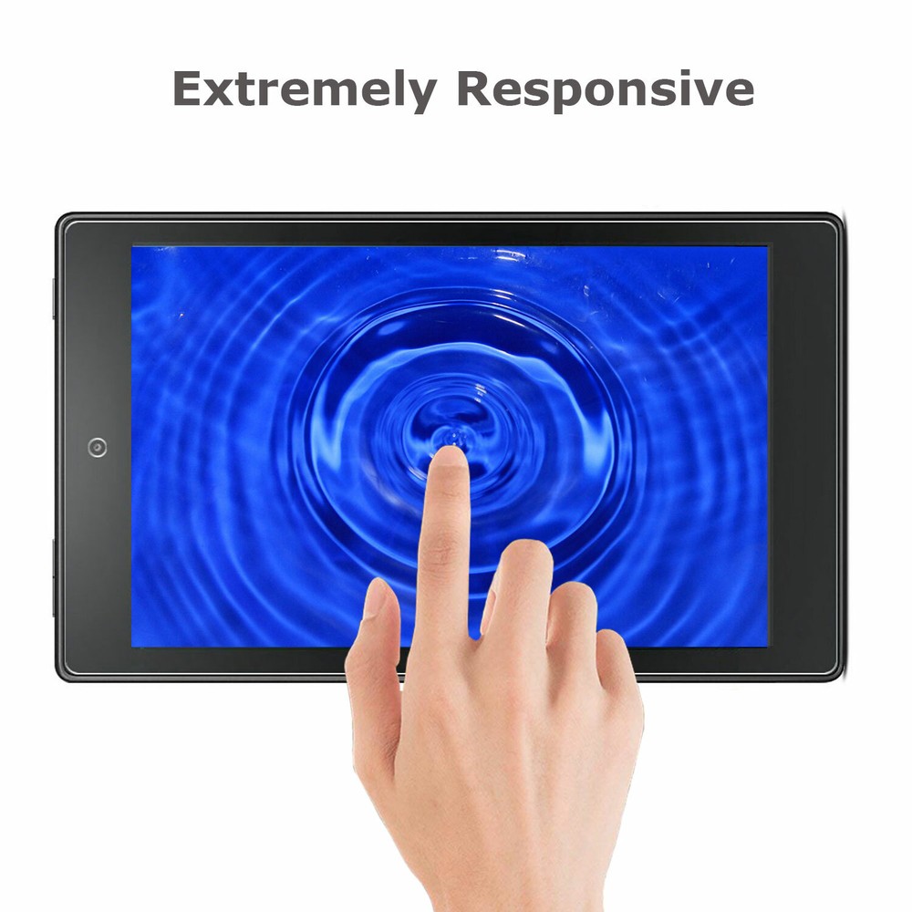 2 Pack Glass Screen Protector For Amazon 2019 Fire HD 10,Bubble free 9H HD Clear