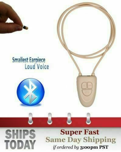 Bluetooth Wireless Indductive Loop With Invisible Spy Earpiece For Mobile Phone
