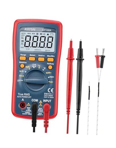 Digital Multimeter, TRMS 4000 Counts Volt Meter (Manual and Auto Ranging);