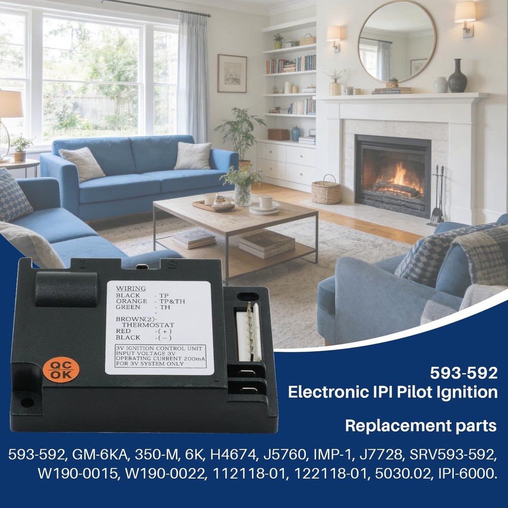 Fireplace Electronic IPI Control Module, Gas Fireplace Ignition Module for He...
