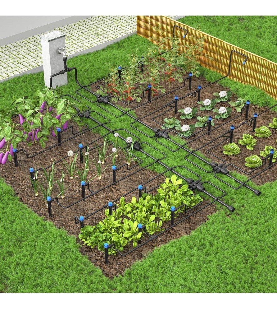 230 FT Drip Irrigation System Kit, Automatic Garden Watering System for Plants
