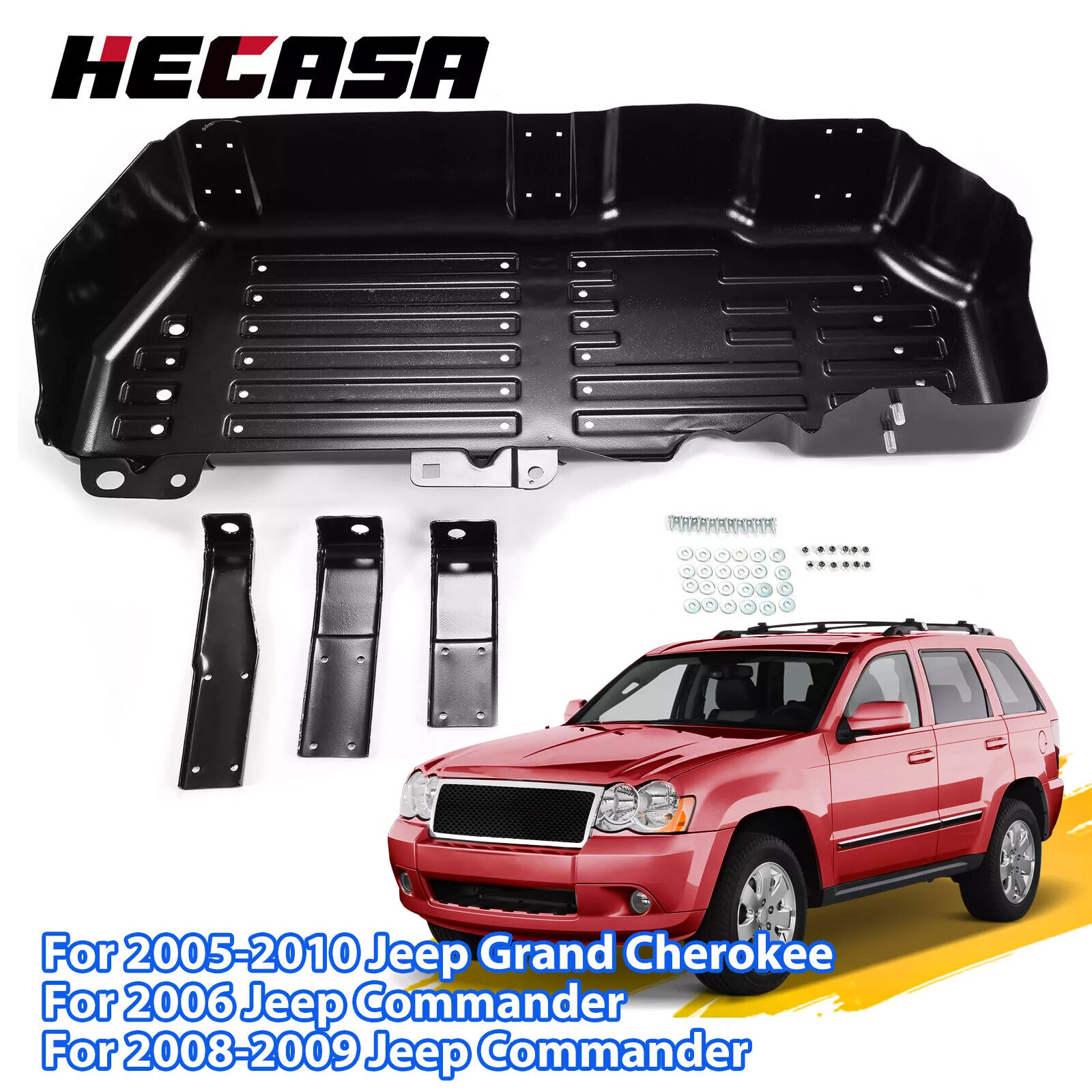 Fuel Tank Skid Plate Gas Tank For 05-10 Jeep Grand Cherokee/Commander 52090270AF