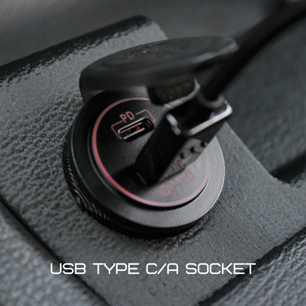 BMW E30 Utility Panel & Phone Mount - Single USB Charge Socket
