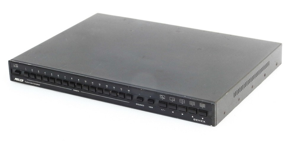 PELCO GENEX 16 CHANNEL SECURITY CAMERA DUPLEX COLOR MULTIPLEXER MODEL MX4016CD-X