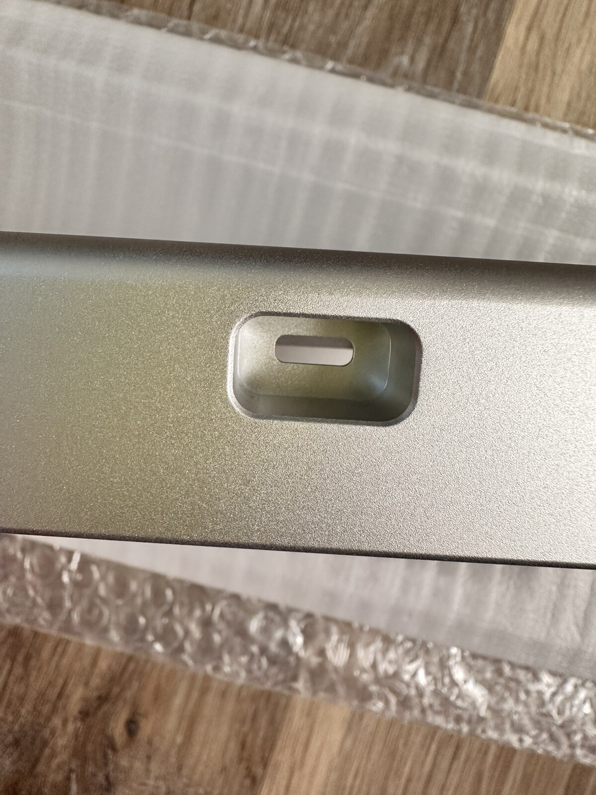 Silver Aluminum Mechanical Keyboard Case. New. Open Box