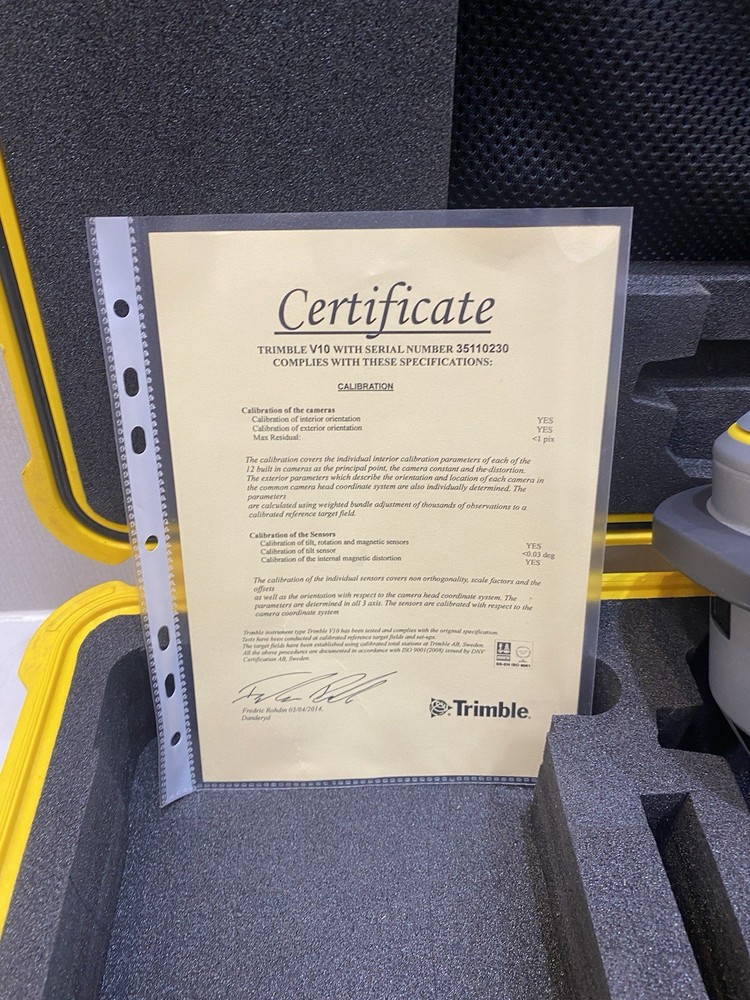 Trimble V10 Camera Head P/N: 58002029