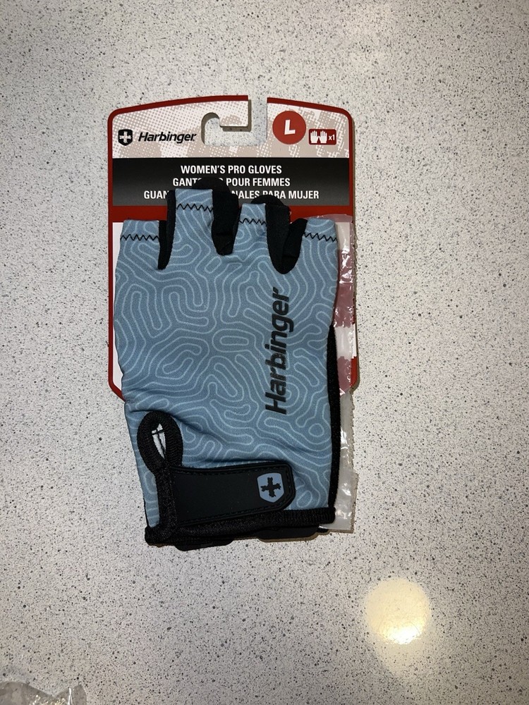 Harbinger Women's Pro Gloves Blue Size Large (NIP)