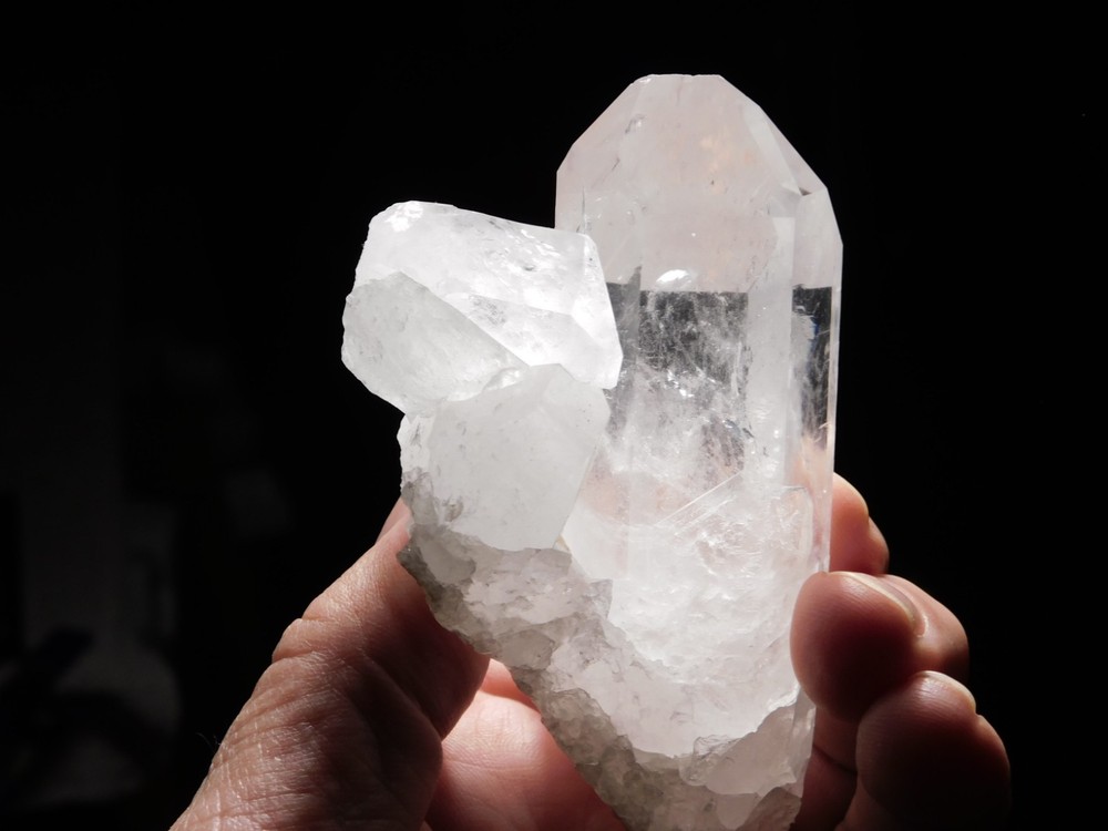 SUPER Translucent! QUARTZ Crystal Cluster From Brazil 239gr