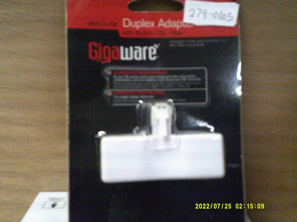 Gigaware Single line Duplex Adapter with Built-in DSL Filter