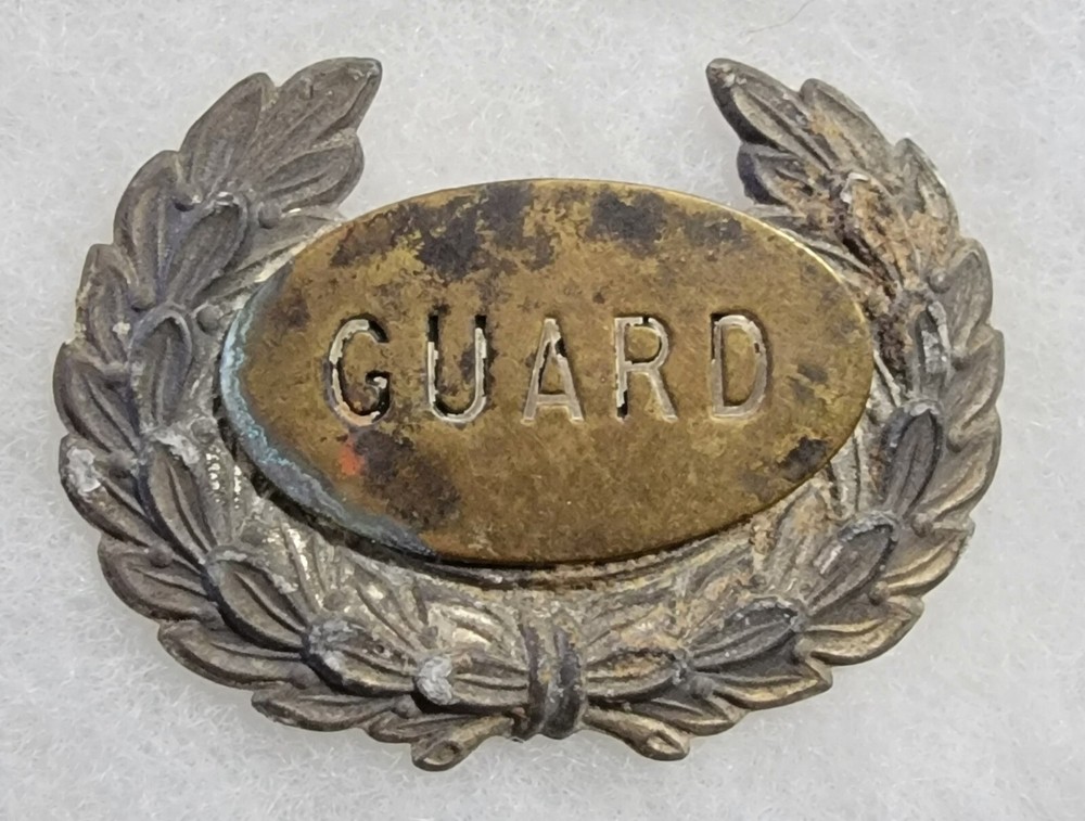 Rare 1800s Guard Hat (Cap) Badge